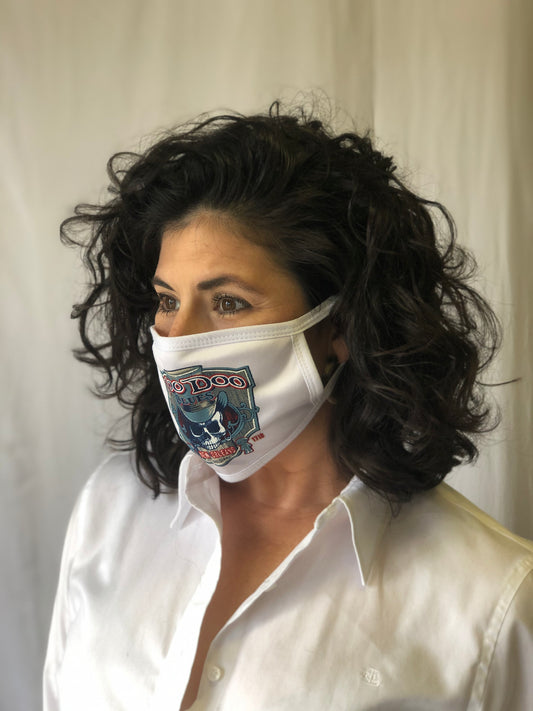 Masque vaudou (blanc)