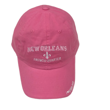 Adult New Orleans French Quarter Cap W/Fleur de Lis and I Love N'awlins - Available in assorted colors