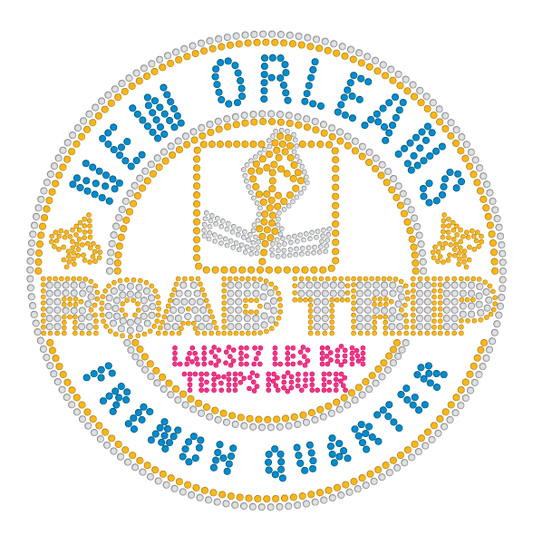 Road Trip "Laissez les Bon Temps Rouler" Rhinestone Tshirt