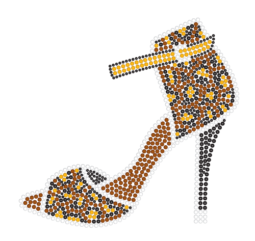 Sandales à talon ouvert léopard noir et or T-shirt strass