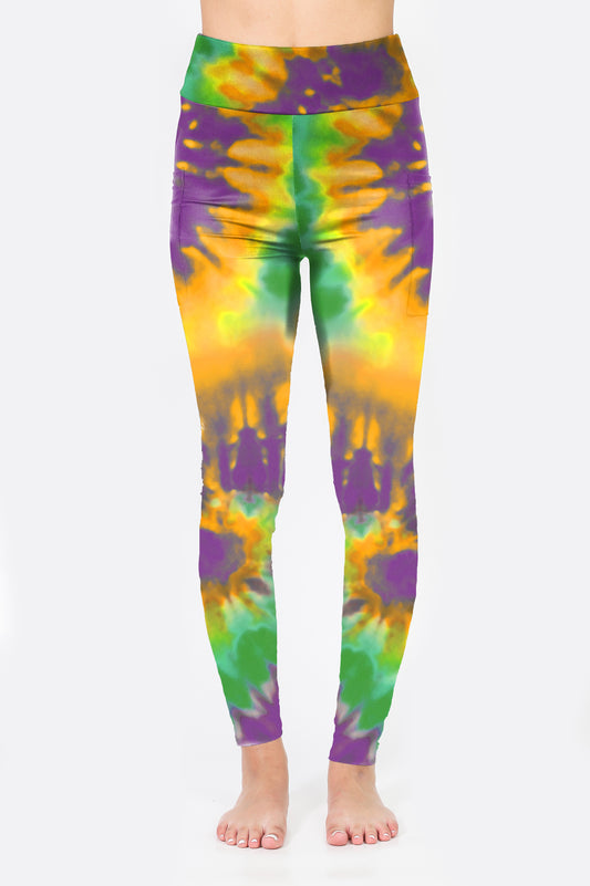 Spandex Leggings Adult - Tie Dye Swirls