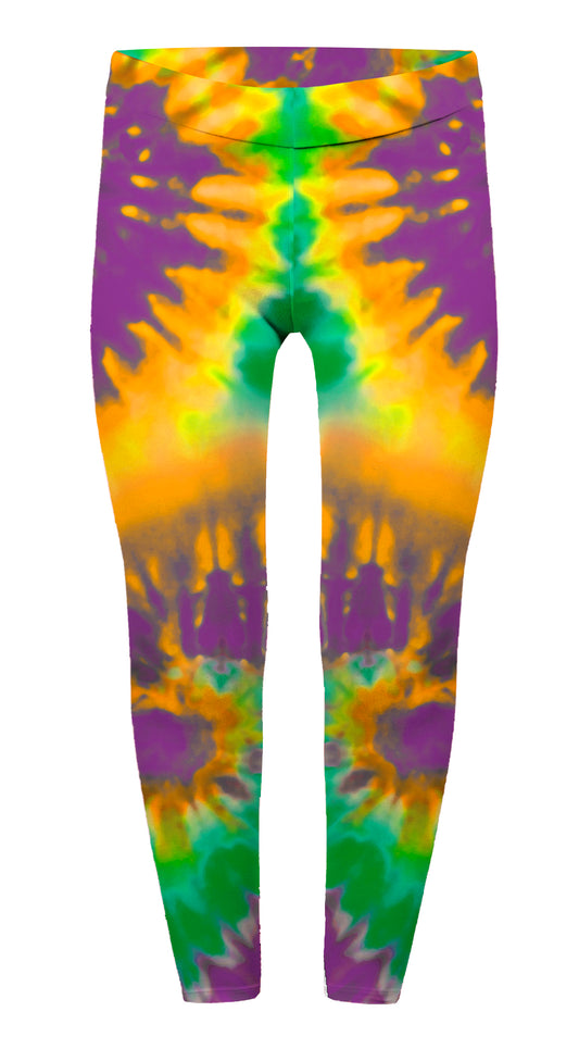 Spandex Leggings Junior - Tie Dye Swirls