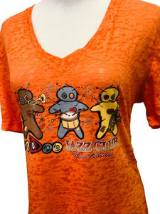 Voodoo Jazz Club Orange Burnout T-Shirt