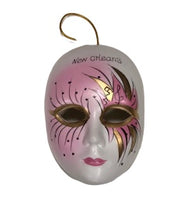 Half Face Venetian Mask Christmas Ornament