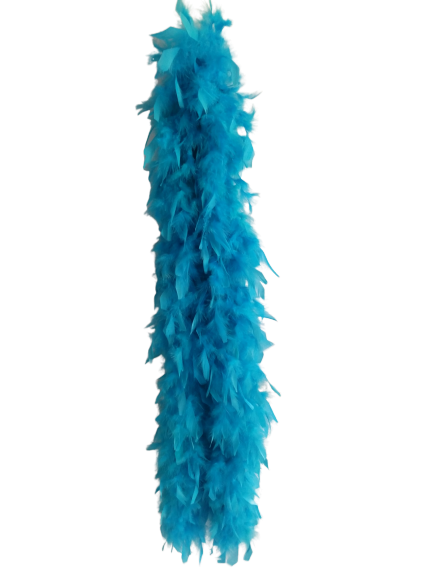 Turquoise Solid Color Feather Boas