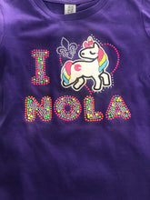 I Love NOLA Unicorn Princess Cut T-Shirt