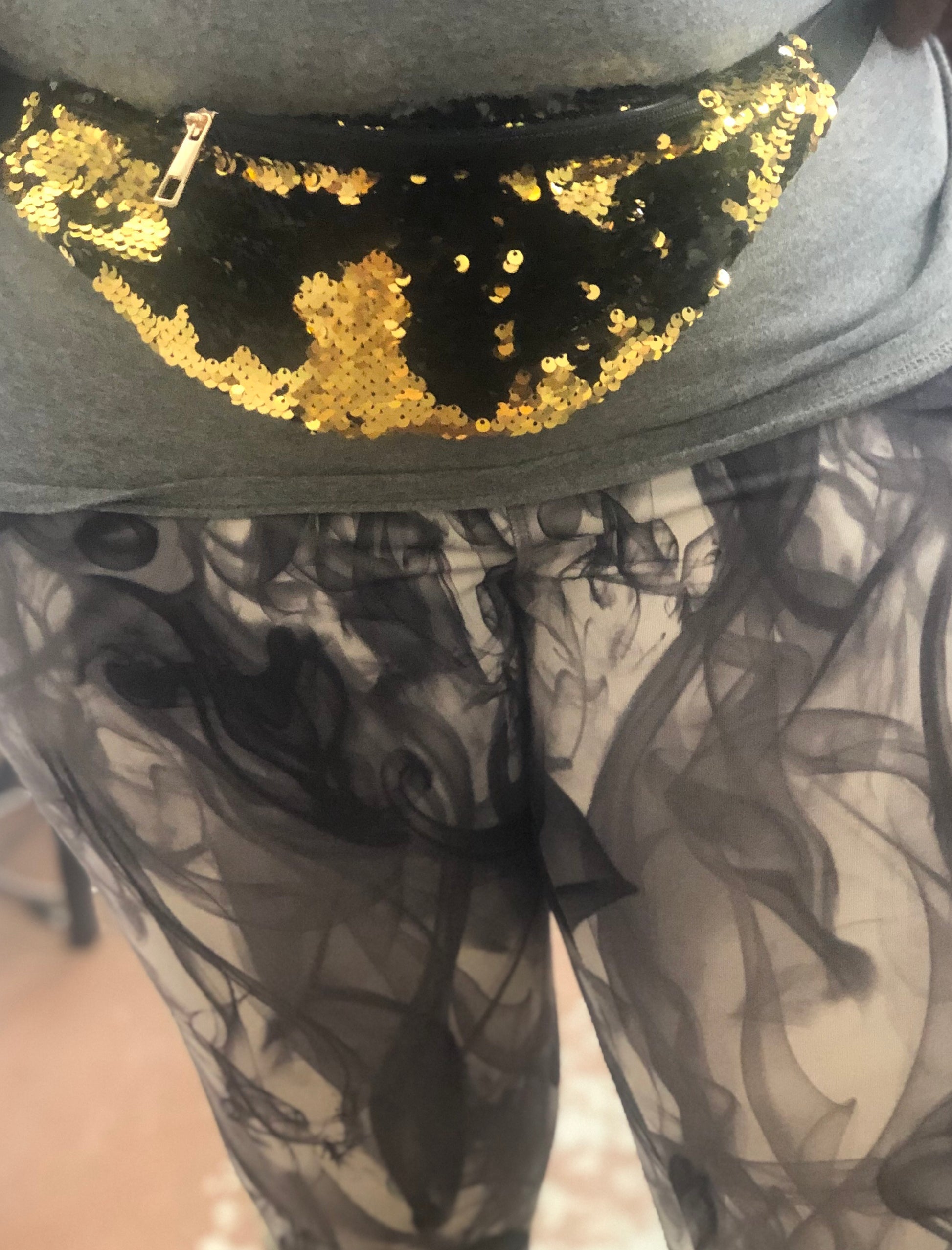 New Orleans Black and Gold Fanny Pack