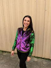Sequin Jacket Purple, Green, and Gold Adult Classic