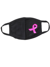 Breast Cancer Neon Pink Ribbon Face Mask