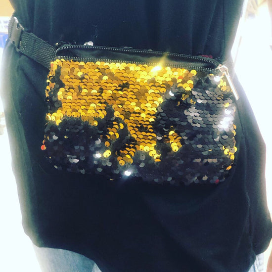 New Orleans Black and Gold Bag