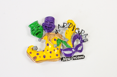 Jester Shoe Mardi Gras Magnet