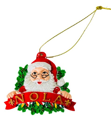 NOLA Santa Christmas Ornament