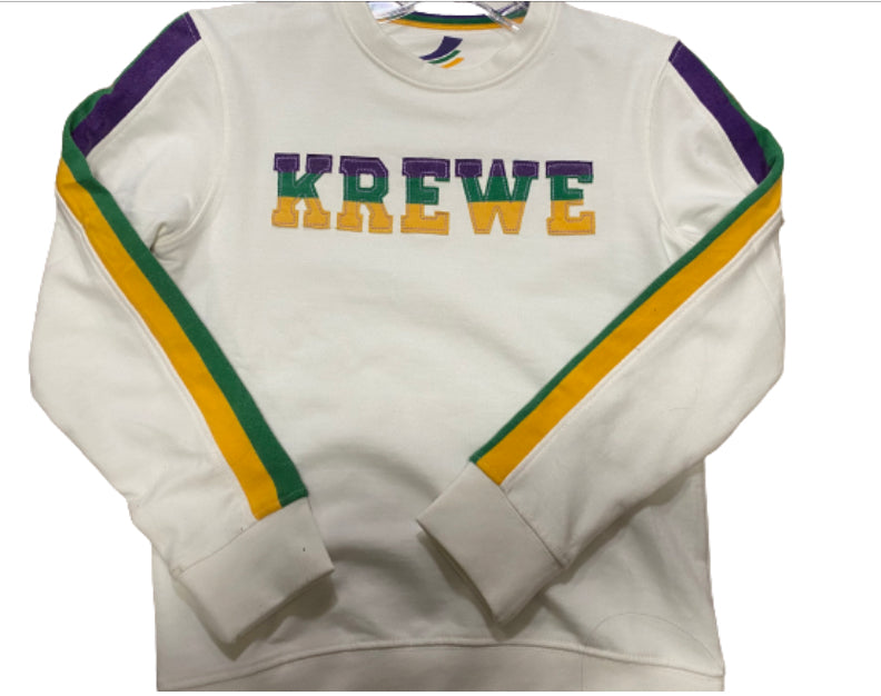 French Terry Youth Vintage KREWE Shirt - Off-White