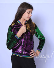 Sequin Jacket Purple, Green, and Gold Youth Classic