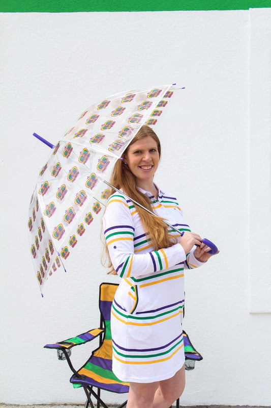 Clear Golf Umbrella with Crowns
