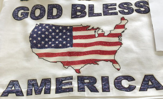 Camiseta del mapa "Dios bendiga América"
