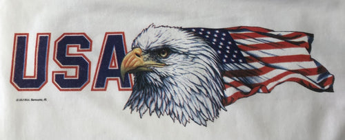 Familyloveshop LLC God Bless America Shirt Vintage Eagle America