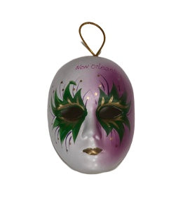 Full Face Venetian Mask Christmas Ornament