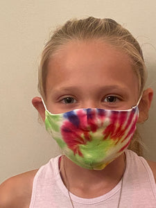 Tie Dye Kids Face Mask